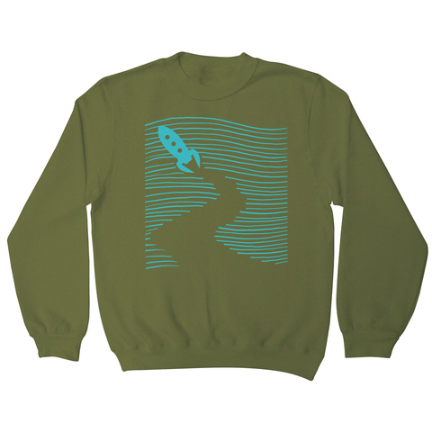 Rocketship path sweatshirt - Graphic Gear