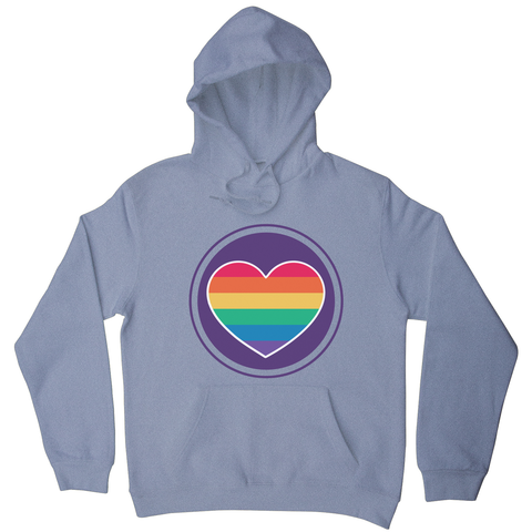 Rainbow heart hoodie - Graphic Gear