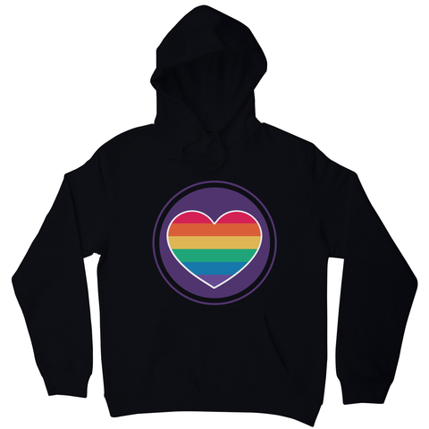 Rainbow heart hoodie - Graphic Gear