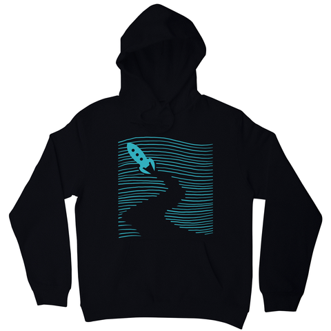 Rocketship path hoodie - Graphic Gear