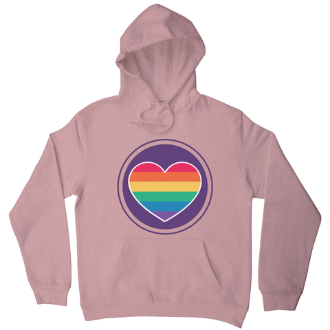 Rainbow heart hoodie - Graphic Gear