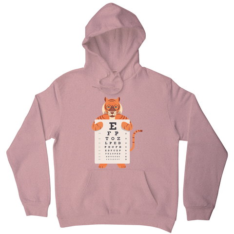 Tiger eye chart hoodie - Graphic Gear