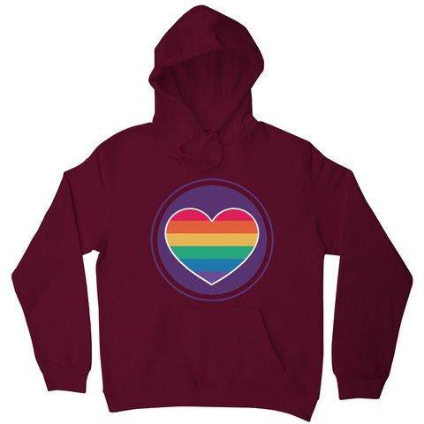 Rainbow heart hoodie - Graphic Gear