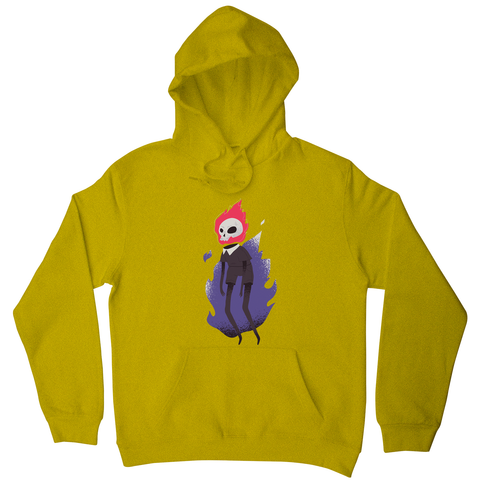 Halloween flaming skull hoodie - Graphic Gear