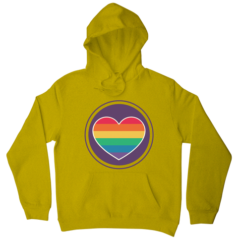 Rainbow heart hoodie - Graphic Gear