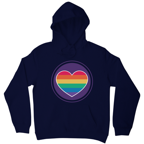 Rainbow heart hoodie - Graphic Gear
