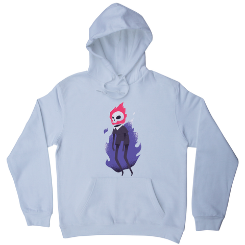 Halloween flaming skull hoodie - Graphic Gear