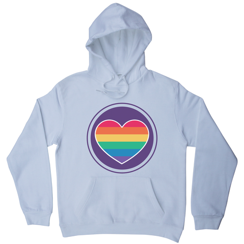 Rainbow heart hoodie - Graphic Gear