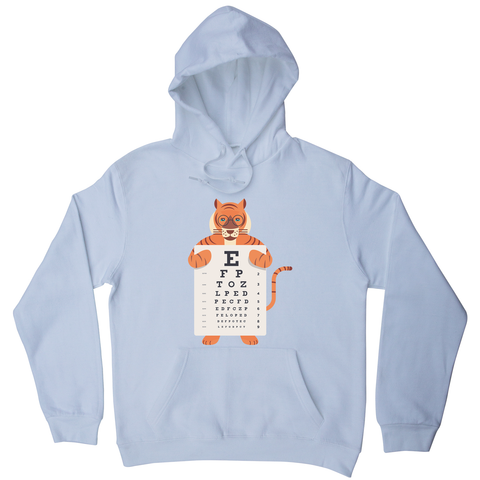 Tiger eye chart hoodie - Graphic Gear