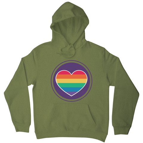 Rainbow heart hoodie - Graphic Gear