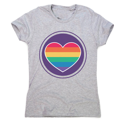 Rainbow heart women's t-shirt - Graphic Gear