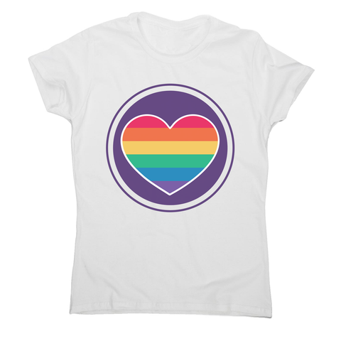 Rainbow heart women's t-shirt - Graphic Gear
