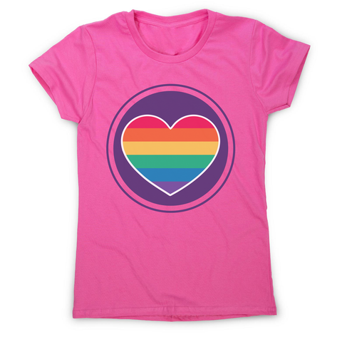 Rainbow heart women's t-shirt - Graphic Gear