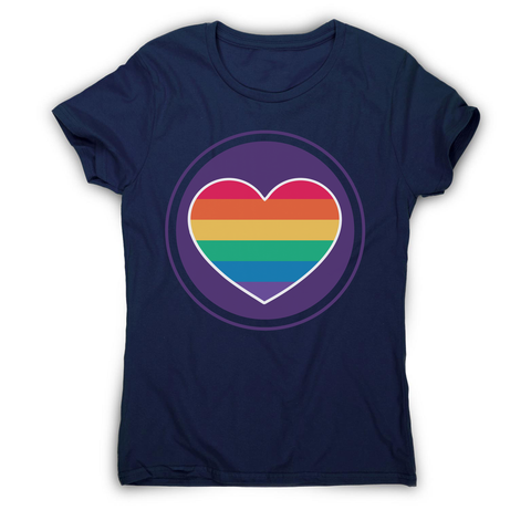 Rainbow heart women's t-shirt - Graphic Gear