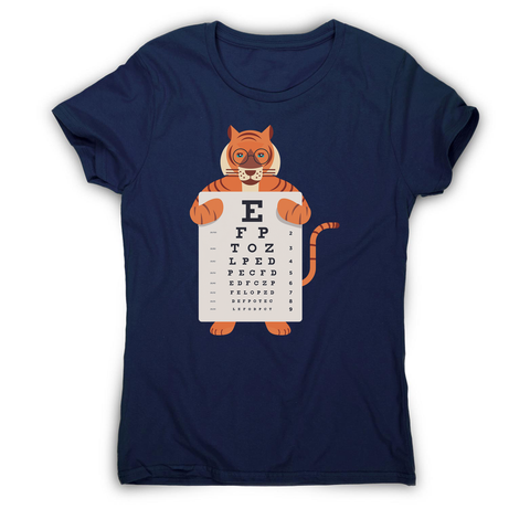 Tiger eye chart women's t-shirt - Graphic Gear