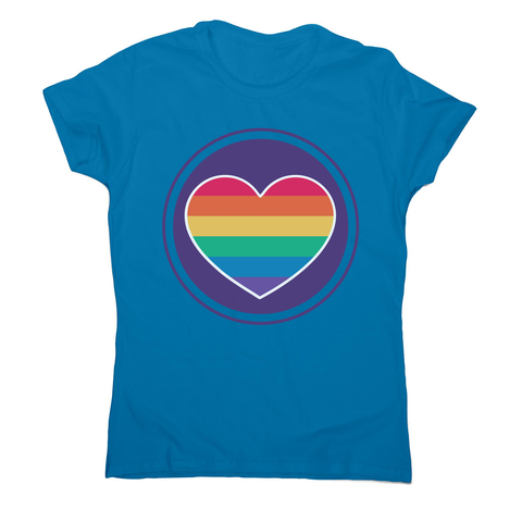 Rainbow heart women's t-shirt - Graphic Gear