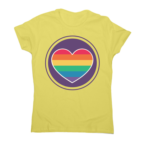 Rainbow heart women's t-shirt - Graphic Gear