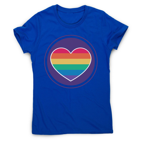 Rainbow heart women's t-shirt - Graphic Gear