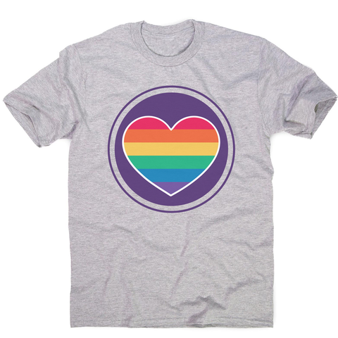 Rainbow heart men's t-shirt - Graphic Gear