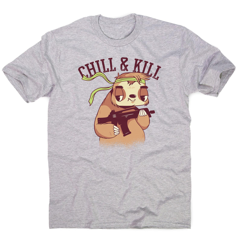 Chill & kill sloth men's t-shirt - Graphic Gear