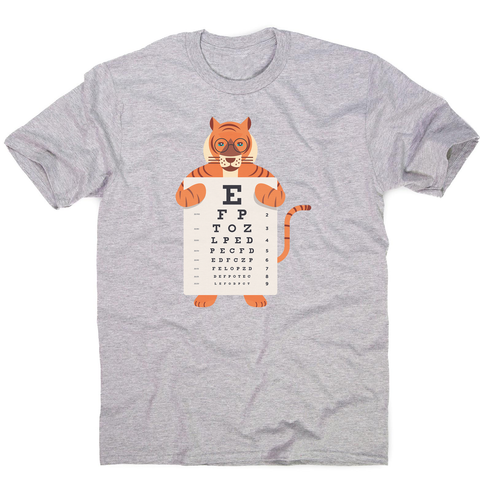 Tiger eye chart men's t-shirt - Graphic Gear