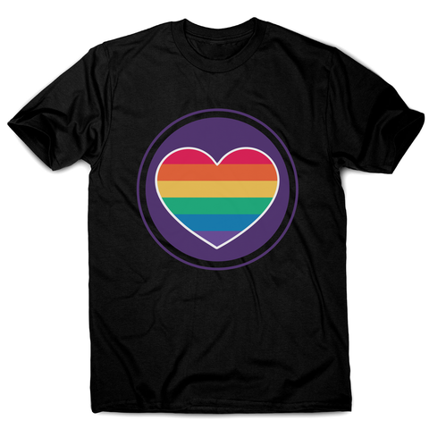 Rainbow heart men's t-shirt - Graphic Gear