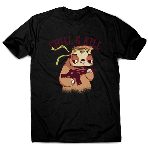 Chill & kill sloth men's t-shirt - Graphic Gear
