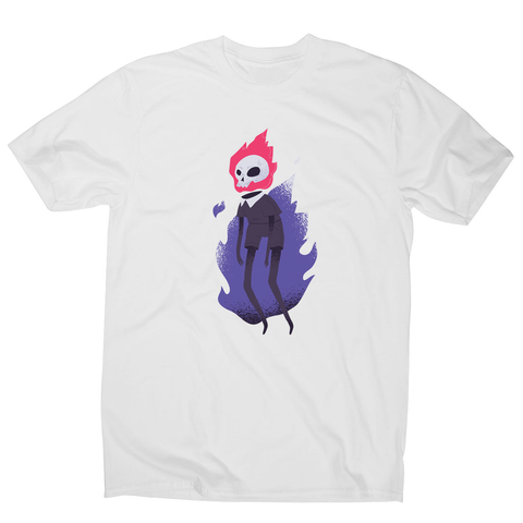 Halloween flaming skull men's t-shirt - Graphic Gear