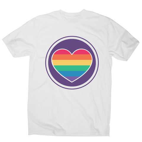 Rainbow heart men's t-shirt - Graphic Gear
