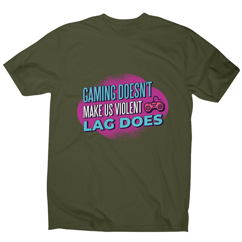 Gaming violence quote men's t-shirt - Graphic Gear