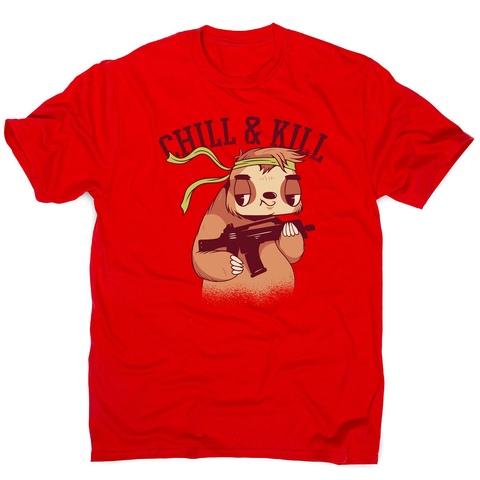 Chill & kill sloth men's t-shirt - Graphic Gear