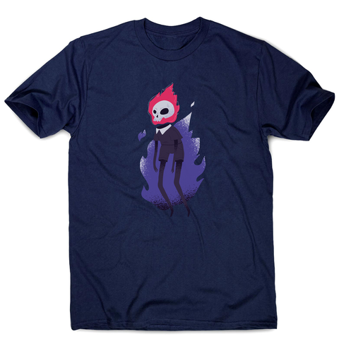 Halloween flaming skull men's t-shirt - Graphic Gear