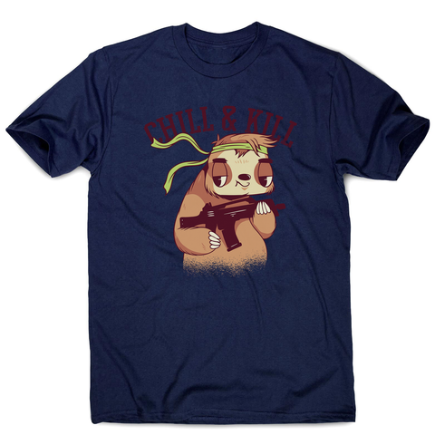 Chill & kill sloth men's t-shirt - Graphic Gear