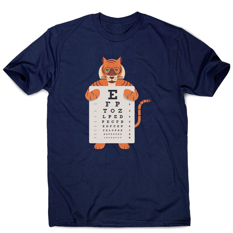 Tiger eye chart men's t-shirt - Graphic Gear