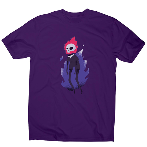 Halloween flaming skull men's t-shirt - Graphic Gear