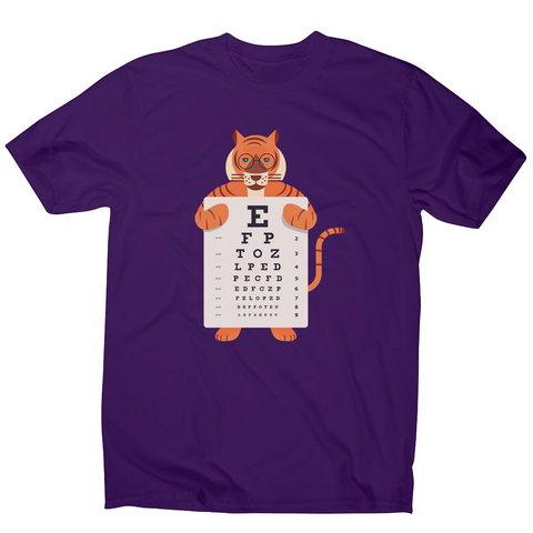 Tiger eye chart men's t-shirt - Graphic Gear