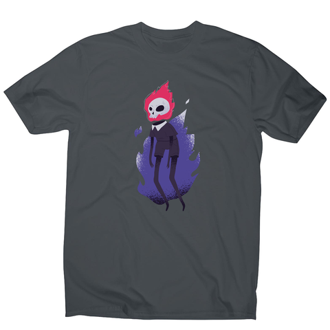 Halloween flaming skull men's t-shirt - Graphic Gear