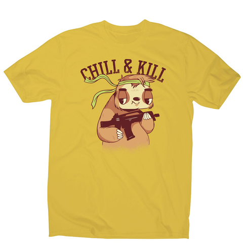 Chill & kill sloth men's t-shirt - Graphic Gear