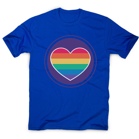 Rainbow heart men's t-shirt - Graphic Gear