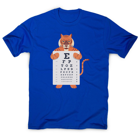 Tiger eye chart men's t-shirt - Graphic Gear