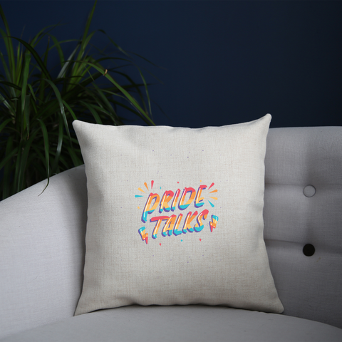 Pride talks cushion cover pillowcase linen home decor - Graphic Gear