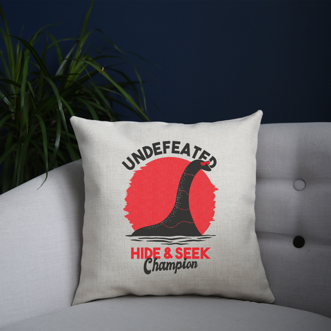Hide seek nessie cushion cover pillowcase linen home decor - Graphic Gear