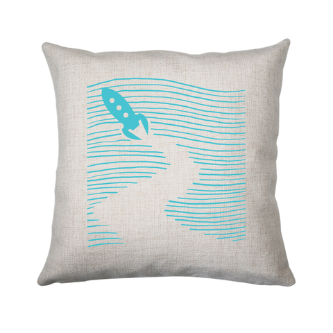 Rocketship path cushion cover pillowcase linen home decor - Graphic Gear