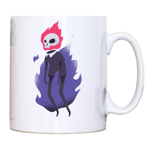 Halloween flaming skull mug coffee tea cup - Graphic Gear