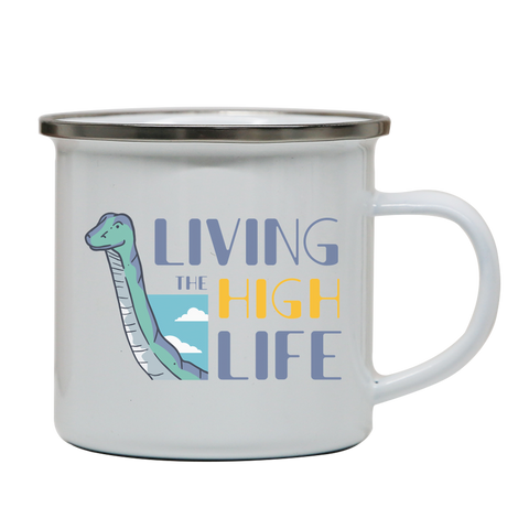 Sauropod quote enamel camping mug outdoor cup colors - Graphic Gear