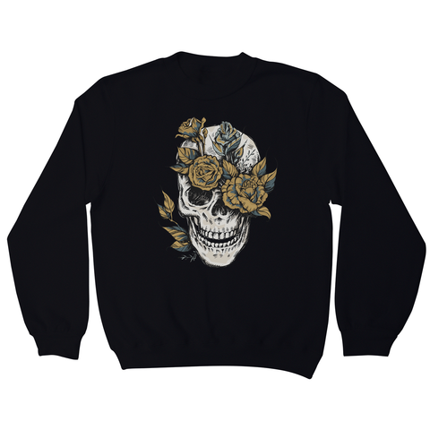 Flower skull sweatshirt - Graphic Gear