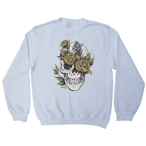 Flower skull sweatshirt - Graphic Gear