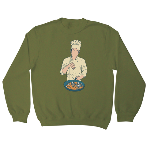 Chef salting mushrooms sweatshirt - Graphic Gear