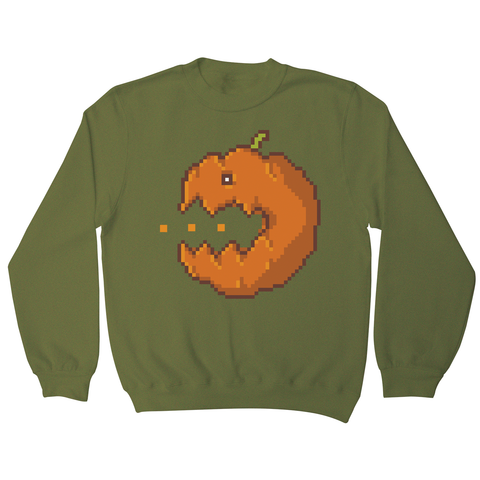 Pixel pumpkin sweatshirt - Graphic Gear