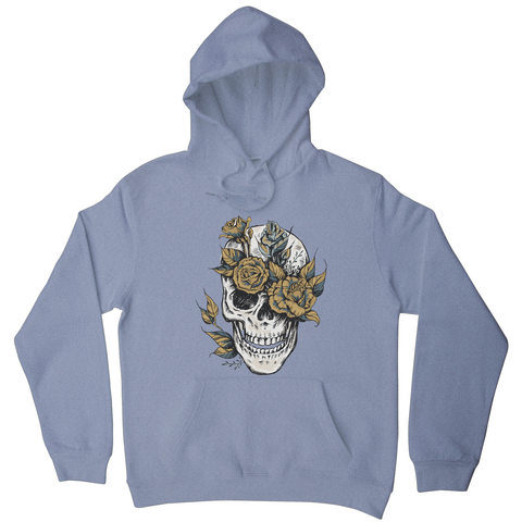 Flower skull hoodie - Graphic Gear